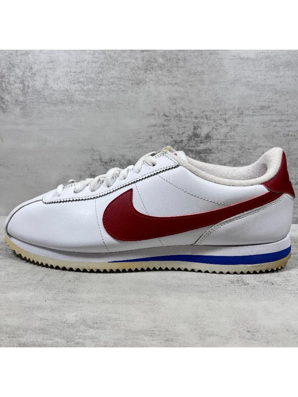 Nike Cortez Forest Gump Leather Sneakers - Men's Size 10 - White Red